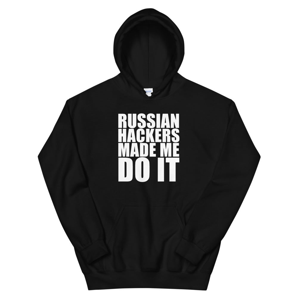 Russian hackers - Unisex Hoodie (white text) by DarkByteGear