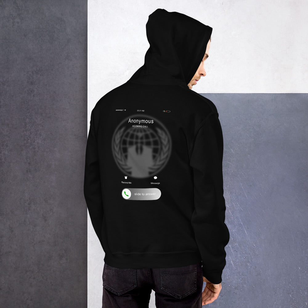 Anonymous incoming call - Unisex Hoodie by DarkByteGear