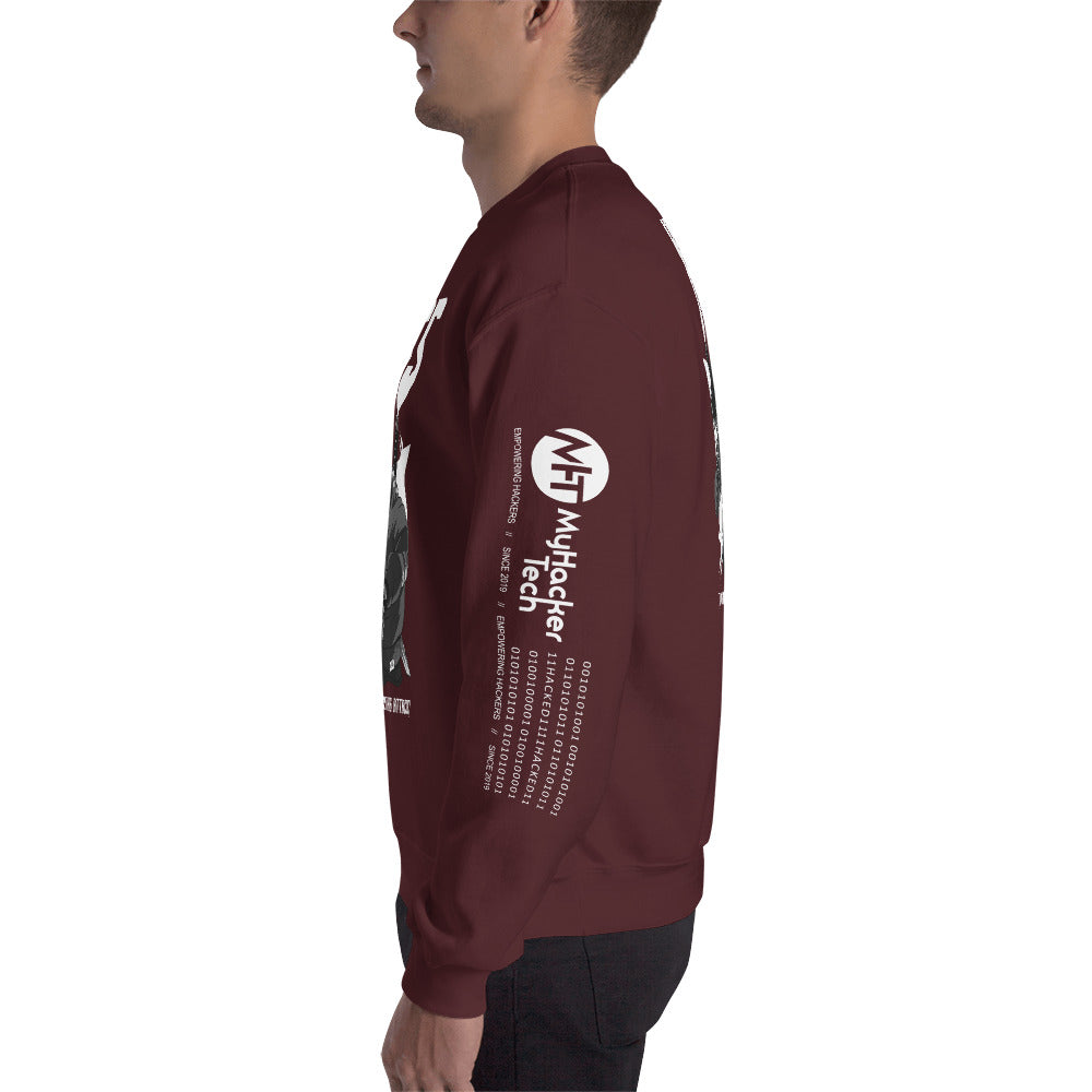 XSS cross-site scripting attack - Unisex Sweatshirt by DarkByteGear