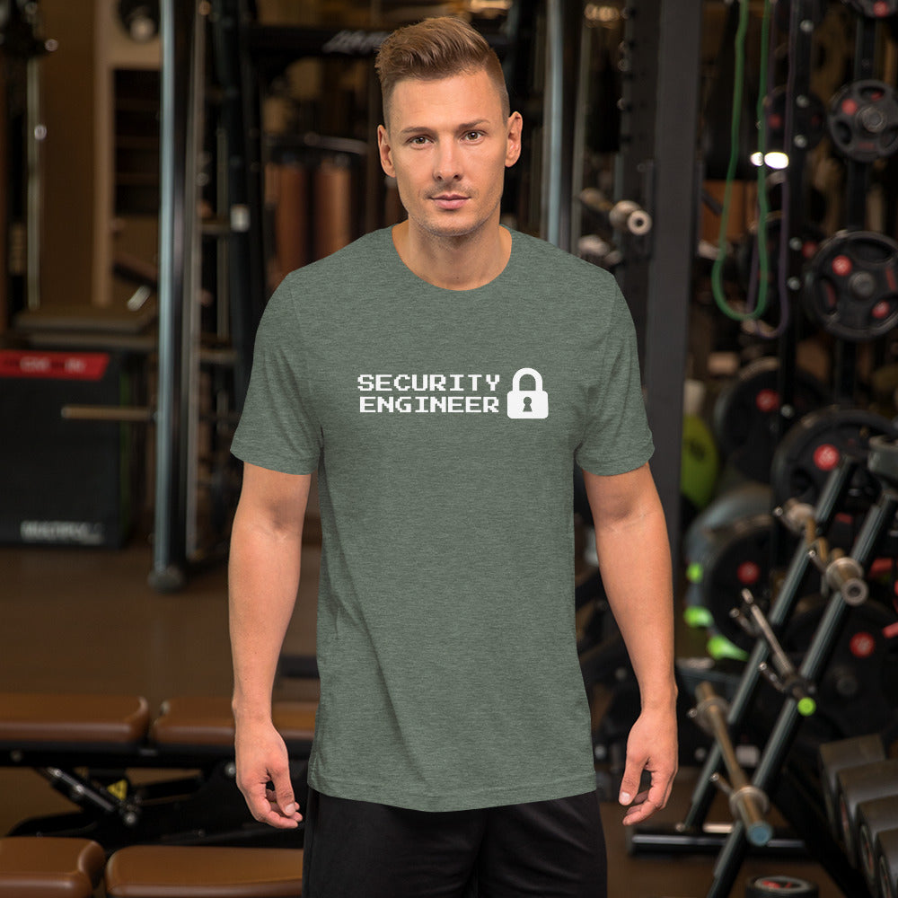 Security engineer - Short-Sleeve Unisex T-Shirt (white text) by DarkByteGear