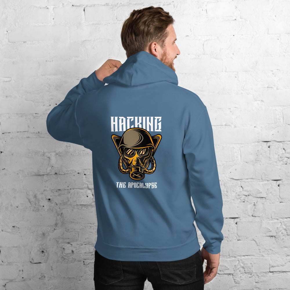 Hacking the apocalypse v - Unisex Hoodie (with back design) by DarkByteGear