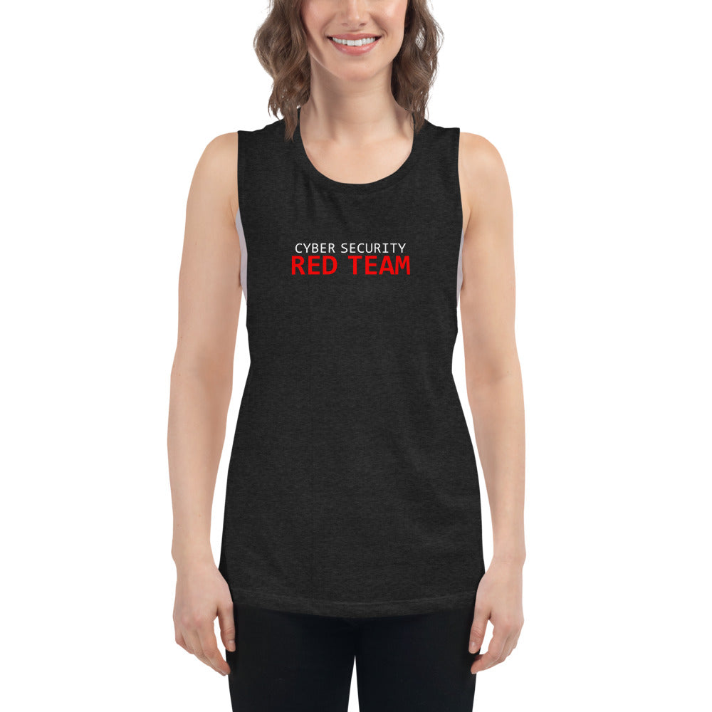 Cyber Security Red Team - Ladies’ Muscle Tank by DarkByteGear