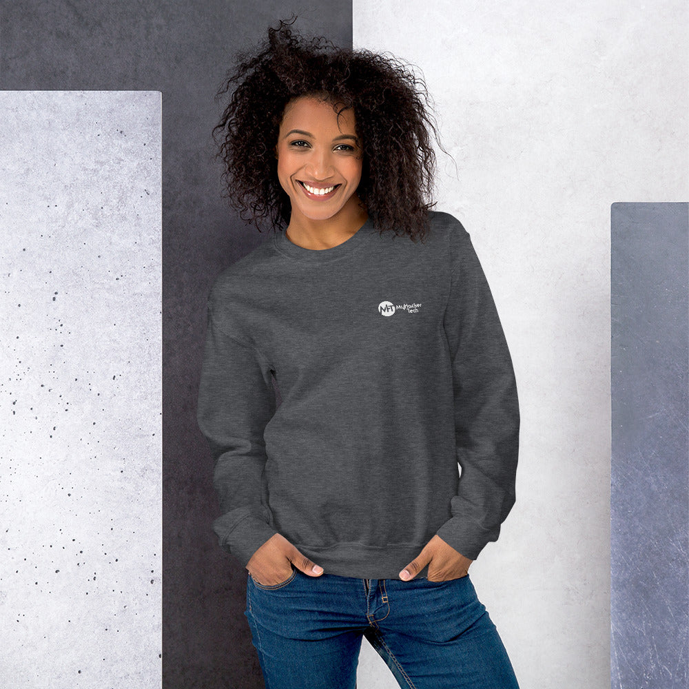stay at at home, wear a mask v2 - Unisex Sweatshirt (with back design) by DarkByteGear