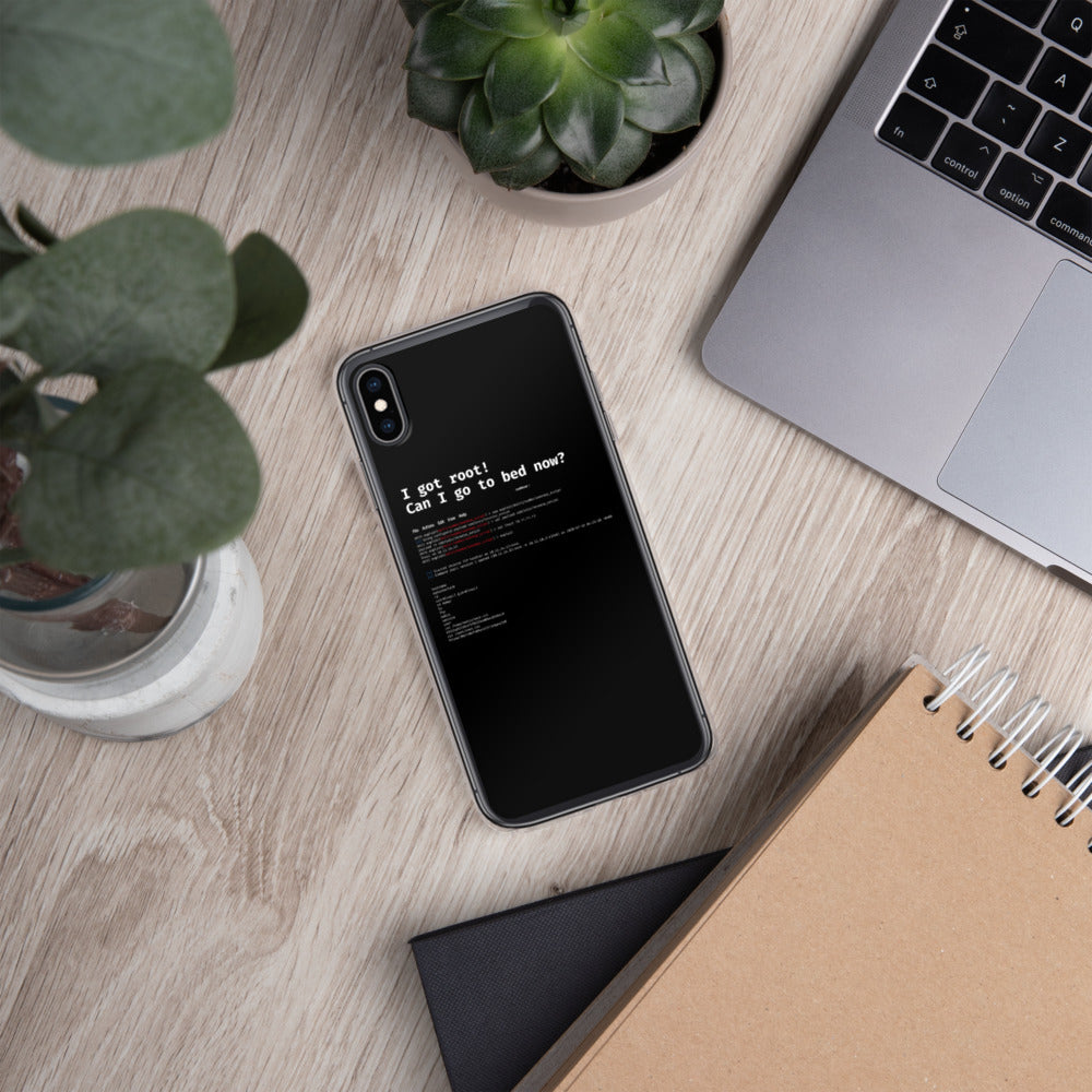 I got root! Can I go to bed now? - iPhone Case by DarkByteGear