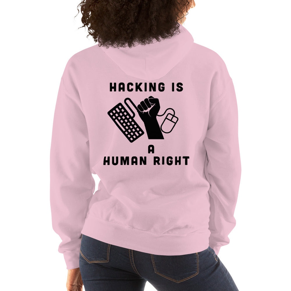 HACKING IS A HUMAN RIGHT - Unisex Hoodie by DarkByteGear
