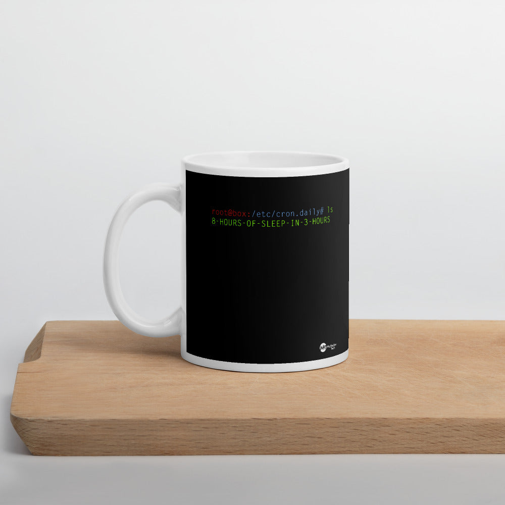 8 hours of sleep in 3 hours - Mug by DarkByteGear