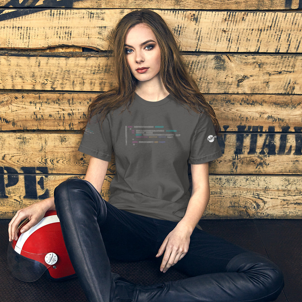 Code in ASCII - Short-Sleeve Unisex T-Shirt by DarkByteGear