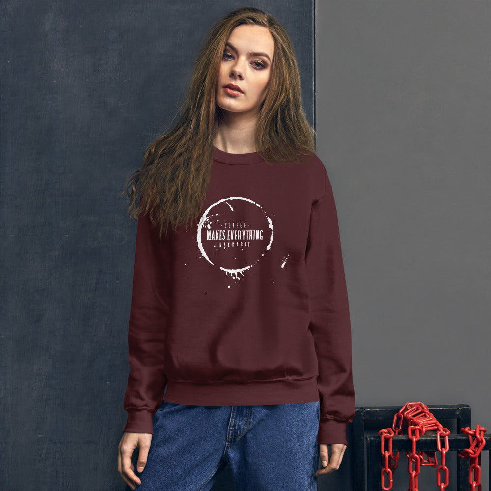 Coffee makes everything hackable - Unisex Sweatshirt by DarkByteGear