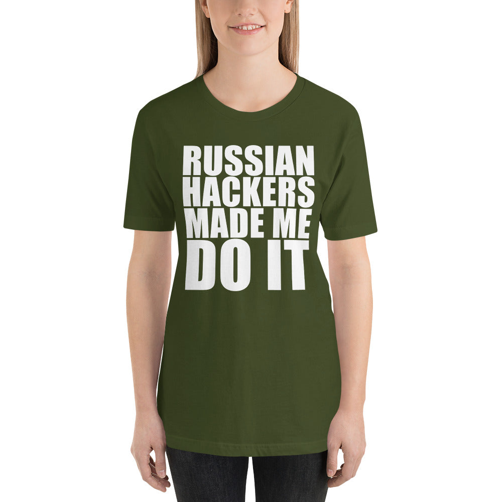 Russian hacker - Short-Sleeve Unisex T-Shirt by DarkByteGear