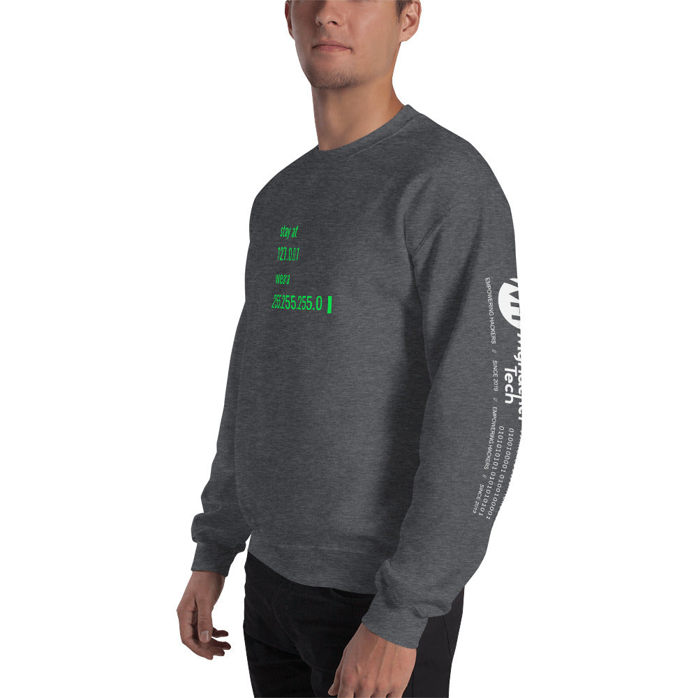 stay at at home, wear a mask v2 - Unisex Sweatshirt (all sides designs) by DarkByteGear