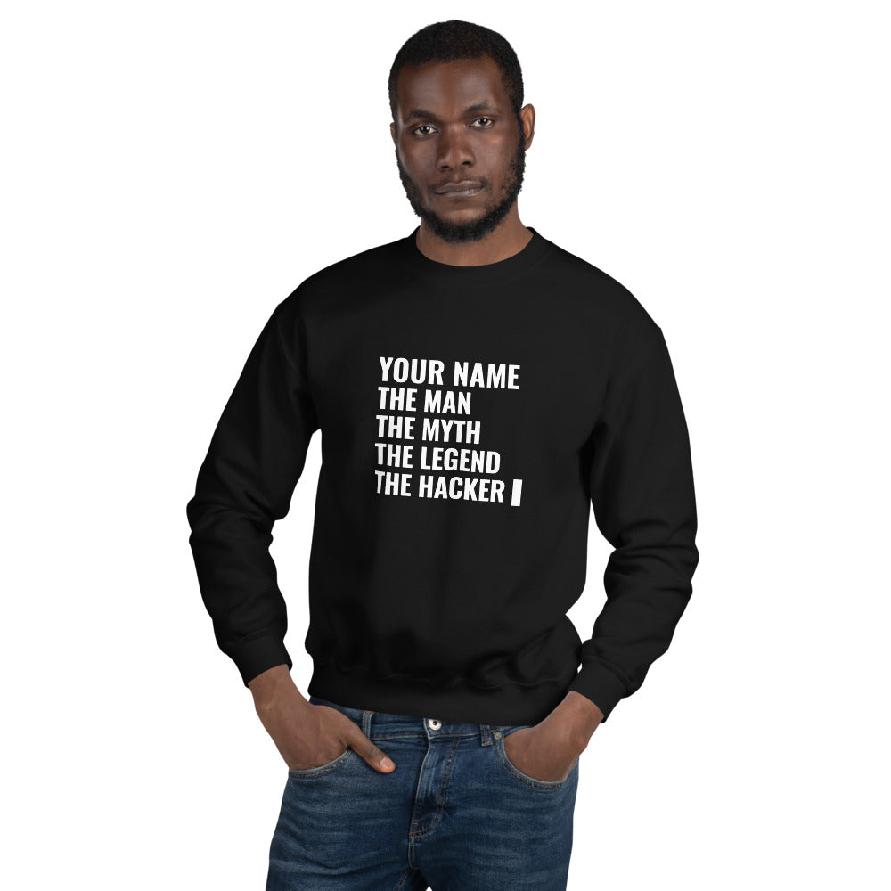 THE LEGEND THE HACKER - Unisex Sweatshirt by DarkByteGear