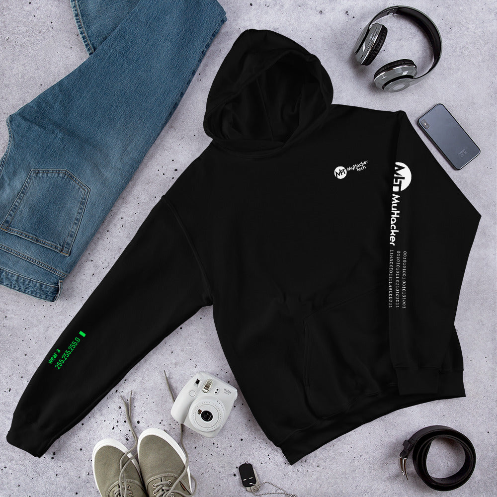 stay at at home, wear a mask v2 - Unisex Hoodie (with all sides design) by DarkByteGear