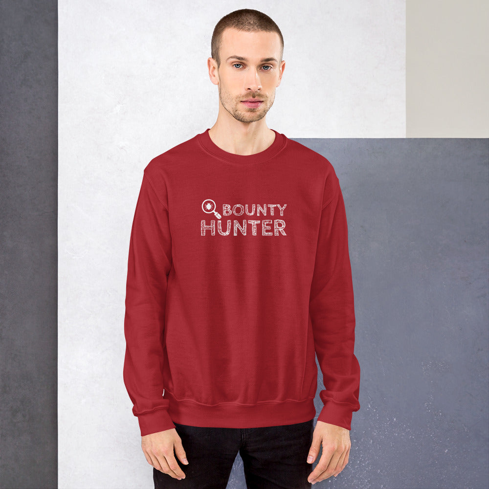 Bug bounty hunter - Sweatshirt (white text) by DarkByteGear