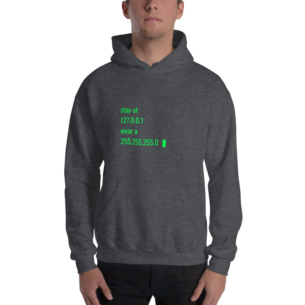 stay at at home, wear a mask v2 - Unisex Hoodie by DarkByteGear