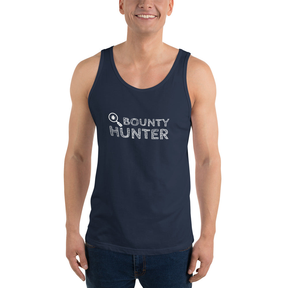 Bug bounty hunter - Unisex Tank Top (white text) by DarkByteGear