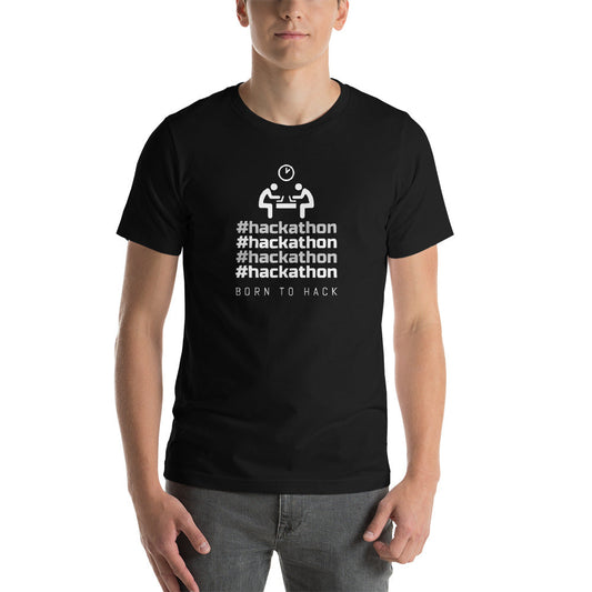 #hackathon - Short-Sleeve Unisex T-Shirt by DarkByteGear