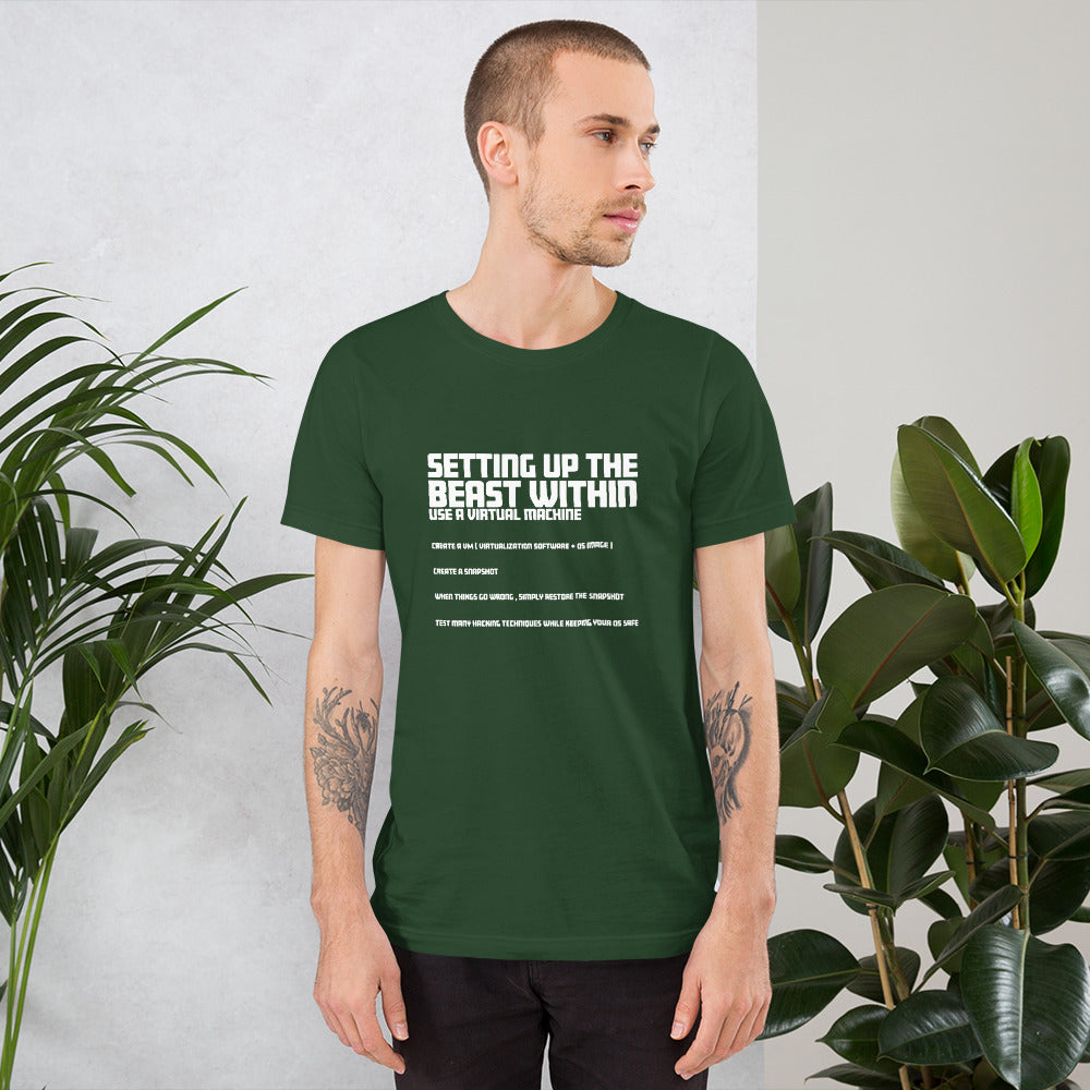 Setting Up the beast within - Short-Sleeve Unisex T-Shirt by DarkByteGear