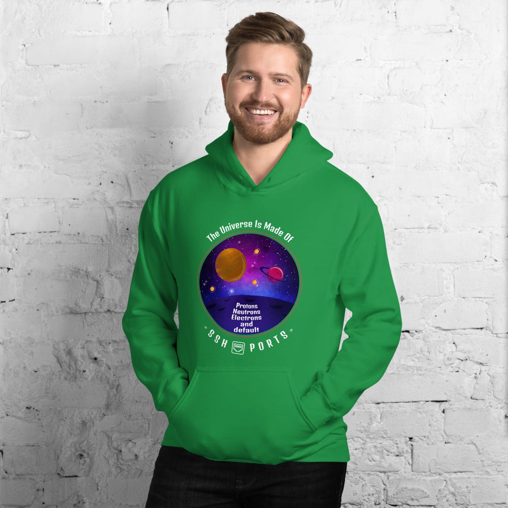 The Universe Is Made Of Default SSH Ports - Unisex Hoodie by DarkByteGear