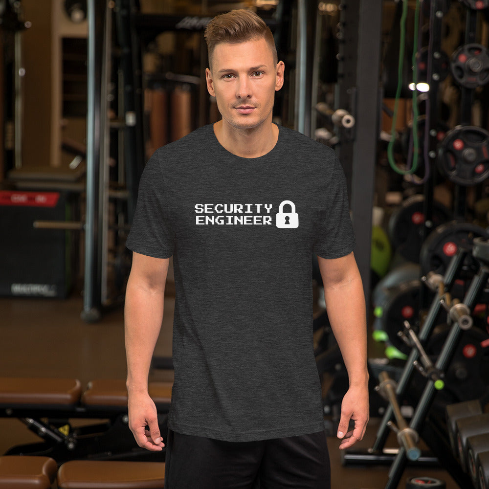 Security engineer - Short-Sleeve Unisex T-Shirt (white text) by DarkByteGear