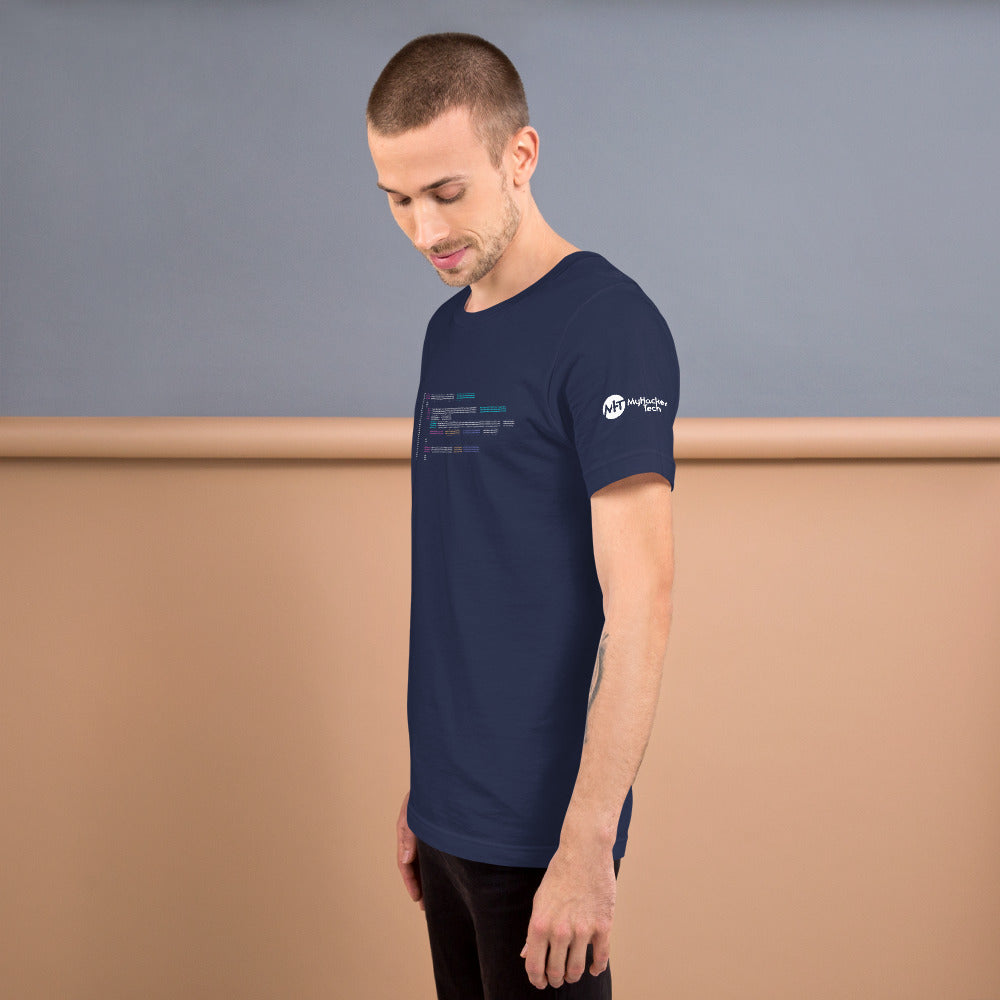 Code in ASCII - Short-Sleeve Unisex T-Shirt by DarkByteGear