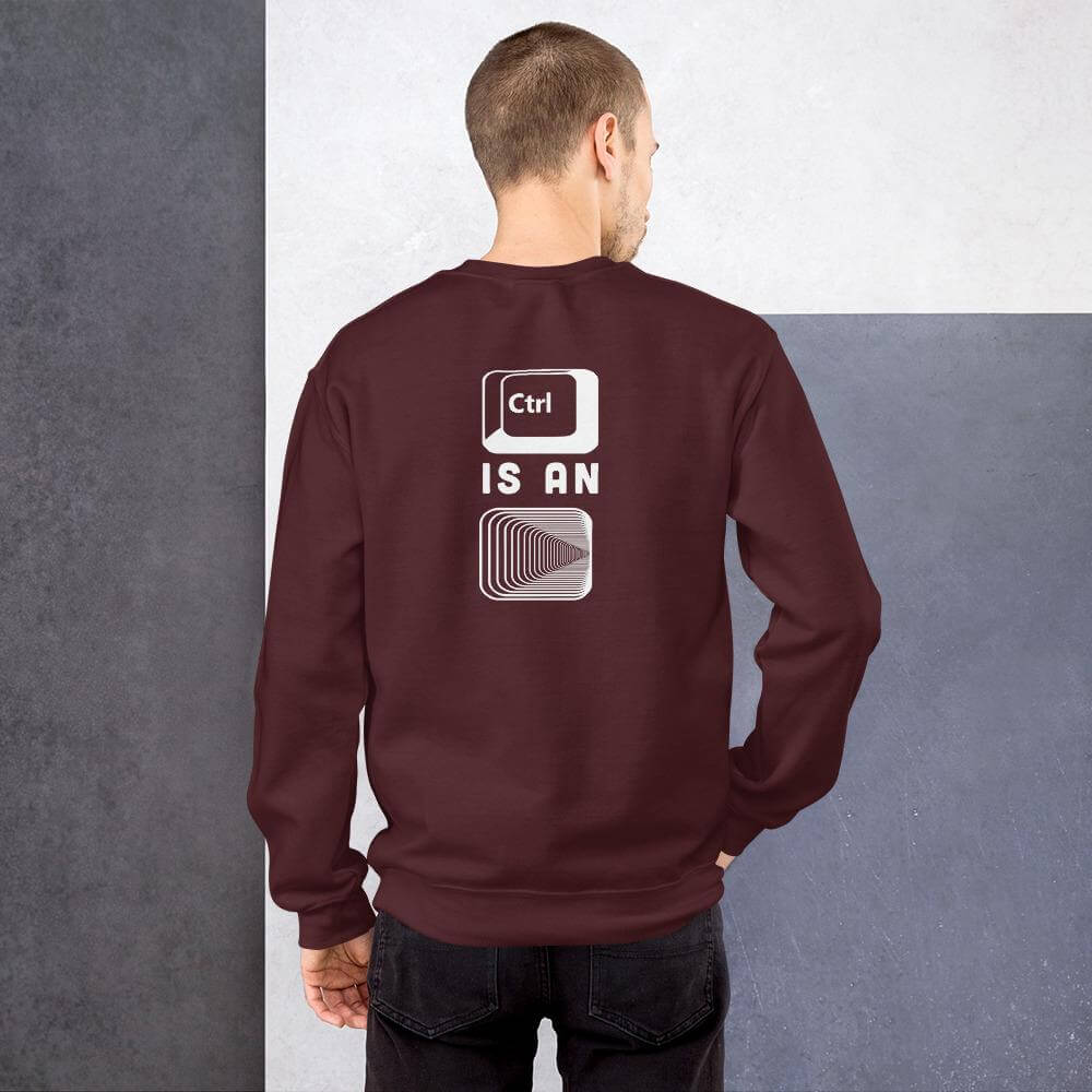 Control is an illusion - Unisex Sweatshirt by DarkByteGear