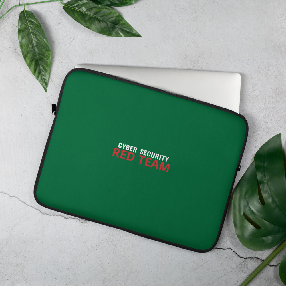 Cyber Security Red Team - Laptop Sleeve - 15 in (red) by DarkByteGear
