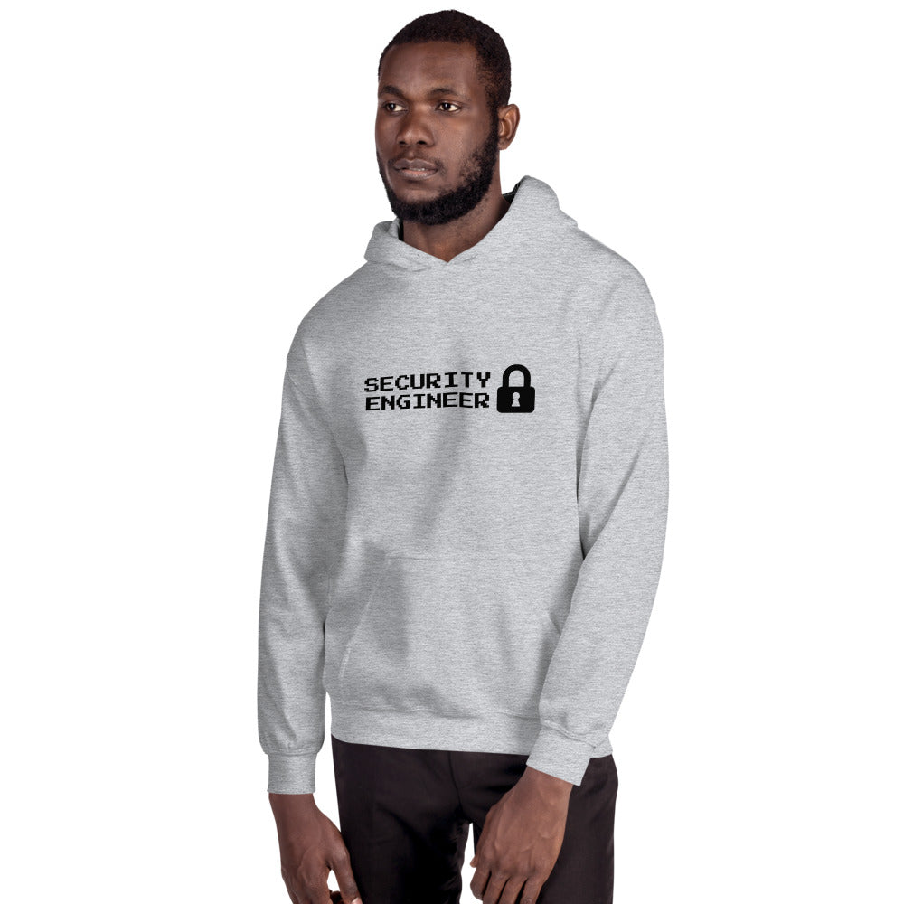 Security engineer - Unisex Hoodie (black text) by DarkByteGear
