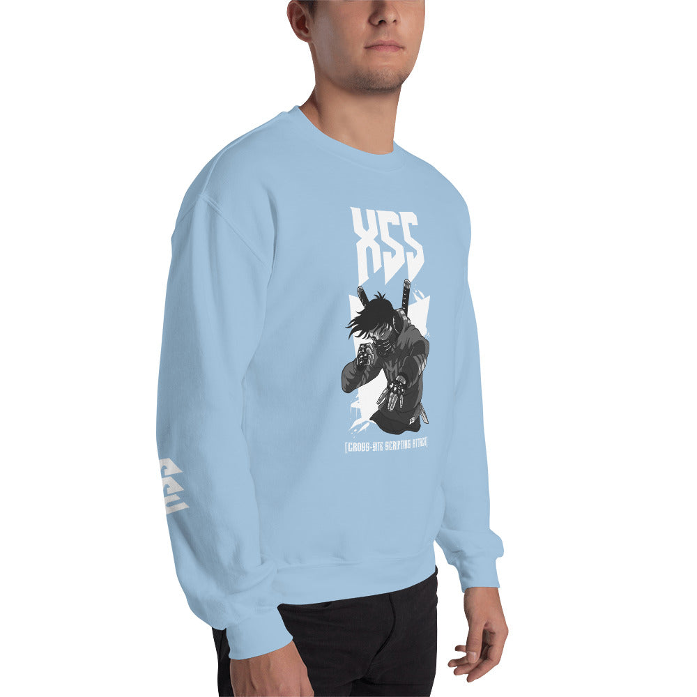XSS cross-site scripting attack - Unisex Sweatshirt by DarkByteGear