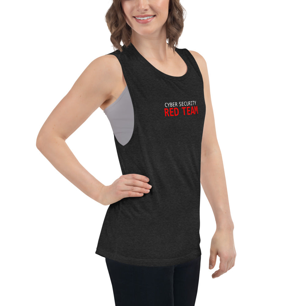 Cyber Security Red Team - Ladies’ Muscle Tank by DarkByteGear
