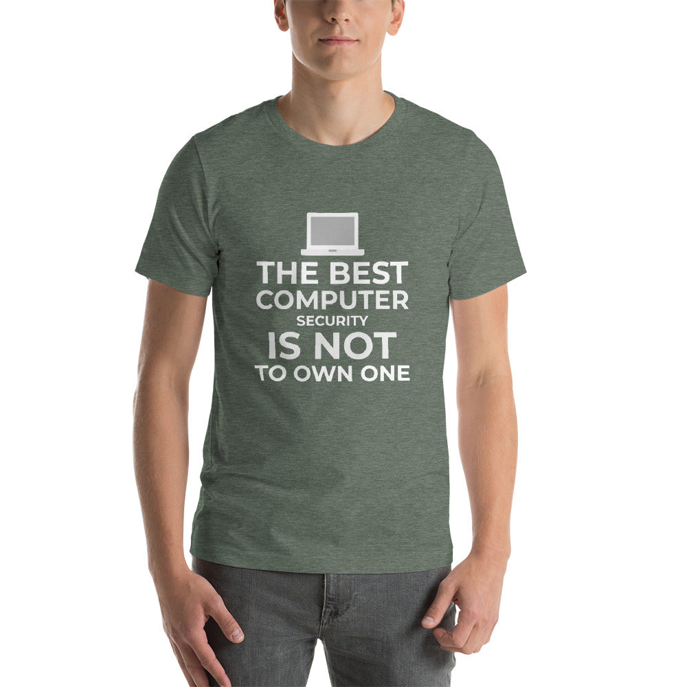The best Computer Security is not to Own One - Short-Sleeve Unisex T-Shirt by DarkByteGear