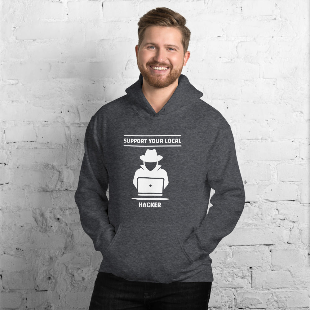 Support your local hacker - Unisex Hoodie by DarkByteGear
