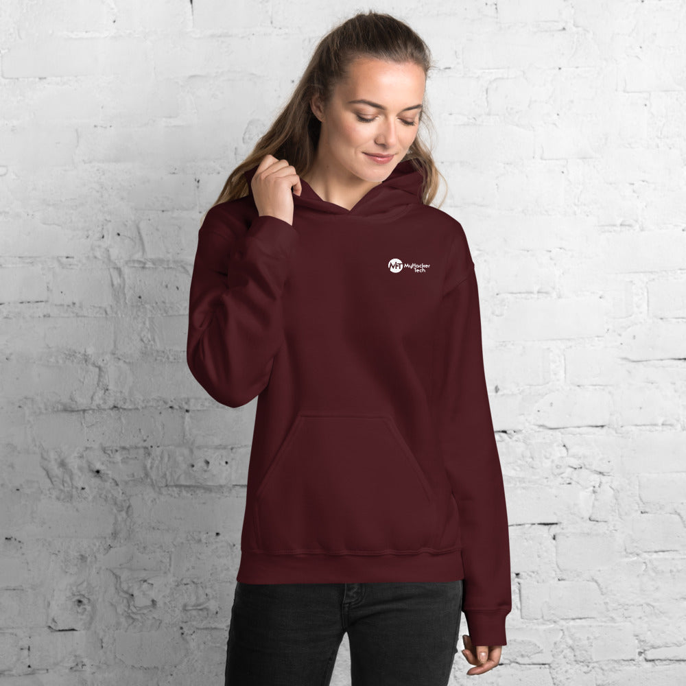 stay at at home, wear a mask v2 - Unisex Hoodie (with back design) by DarkByteGear