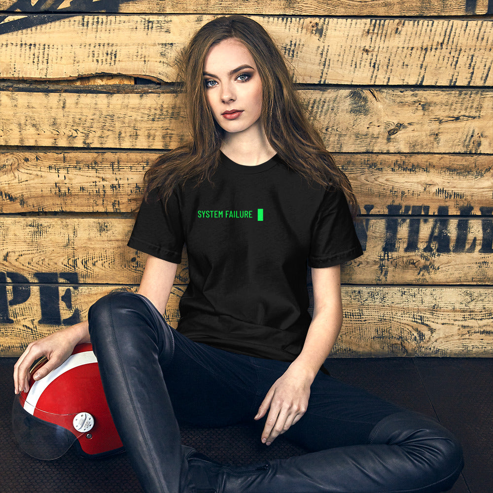 System failure - Short-Sleeve Unisex T-Shirt by DarkByteGear
