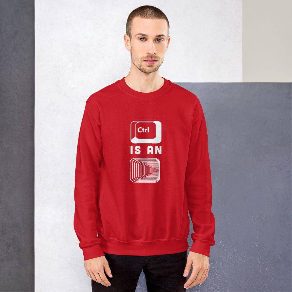 Control is an illusion - Unisex Sweatshirt by DarkByteGear