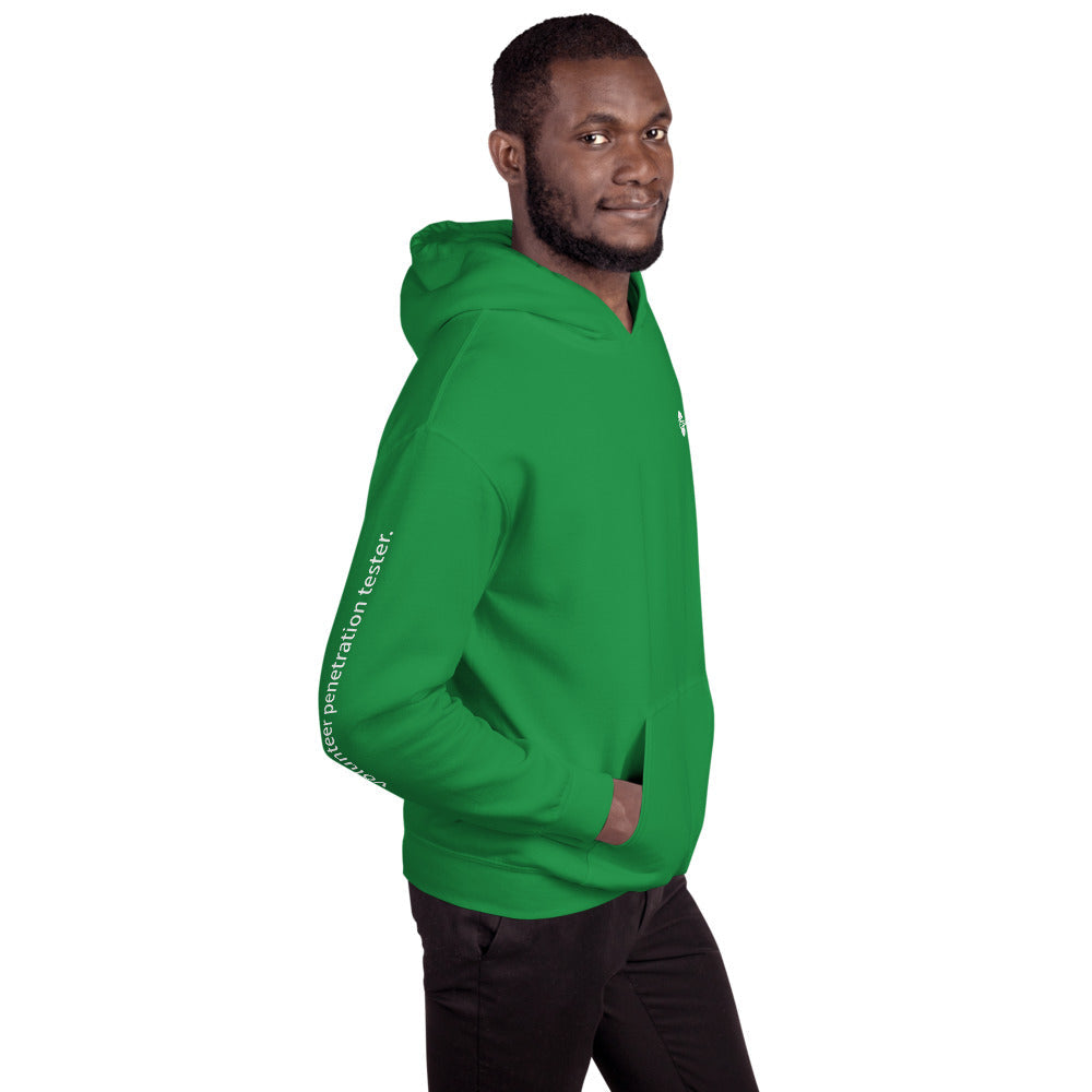 volunteer penetration tester - Unisex Hoodie (with all sides designs) by DarkByteGear