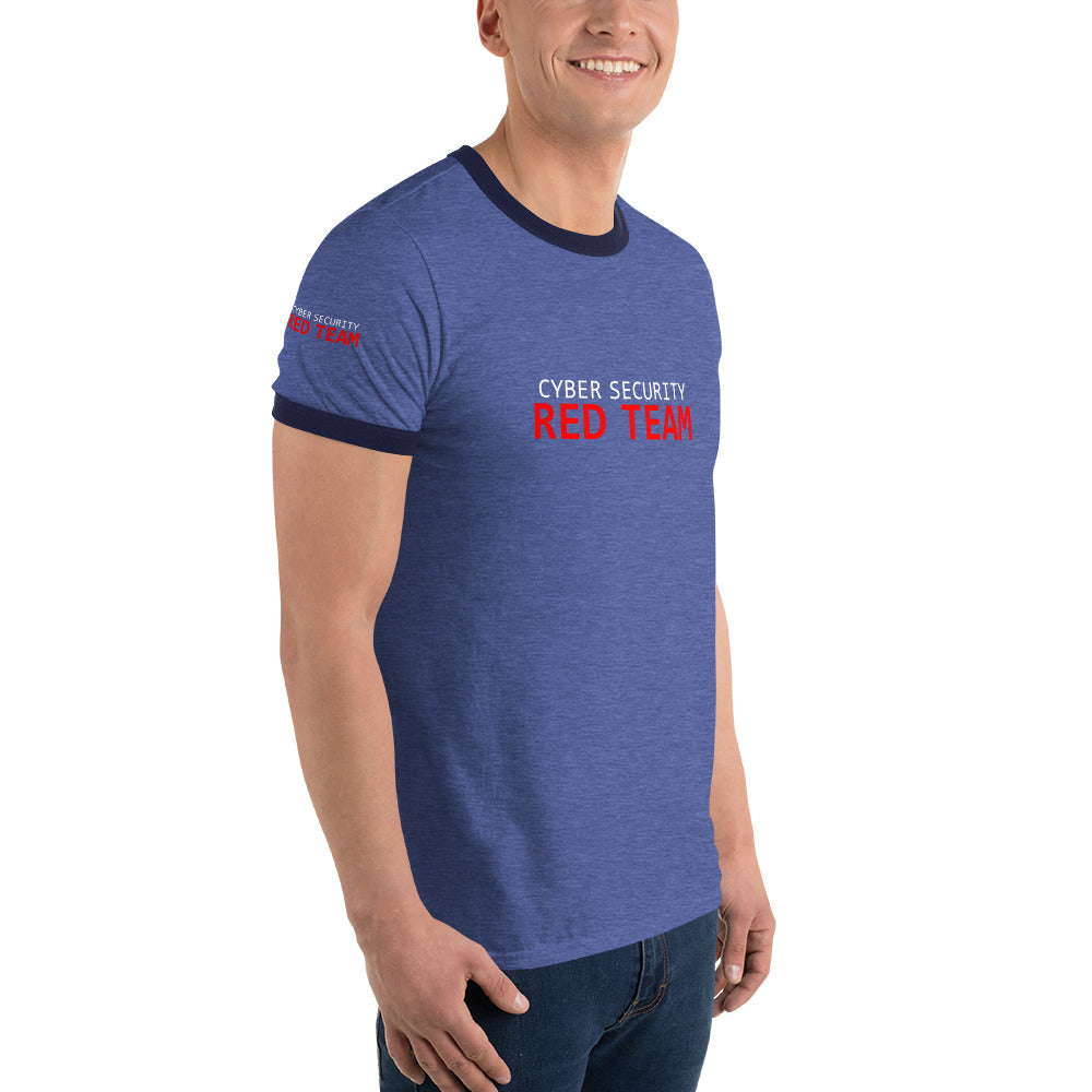 Cyber Security Red Team - Ringer T-Shirt by DarkByteGear