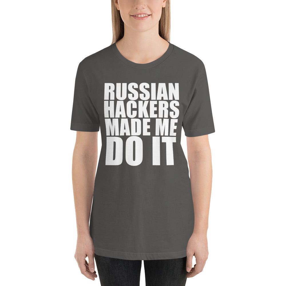Russian hacker - Short-Sleeve Unisex T-Shirt by DarkByteGear