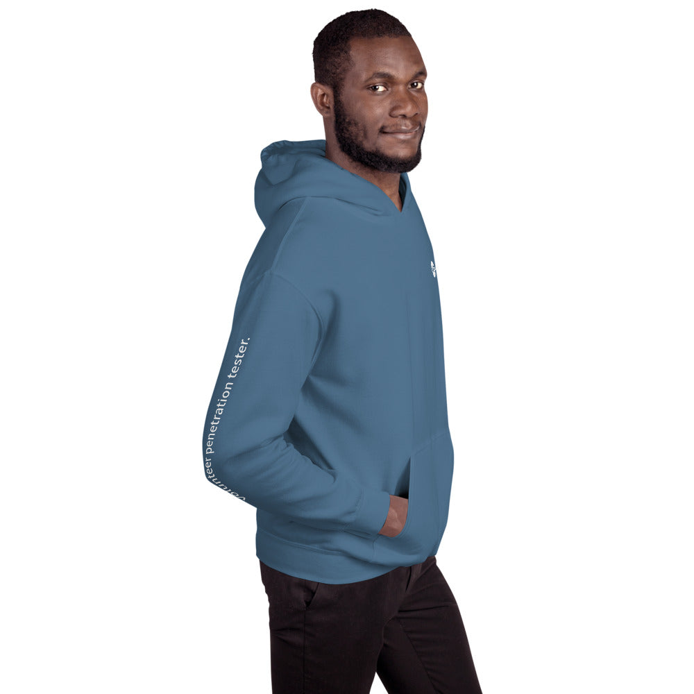 volunteer penetration tester - Unisex Hoodie (with all sides designs) by DarkByteGear