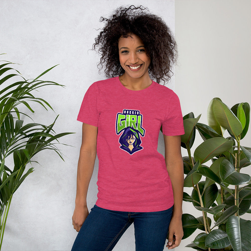 Hackergirl v.1 - Short-Sleeve Unisex T-Shirt by DarkByteGear