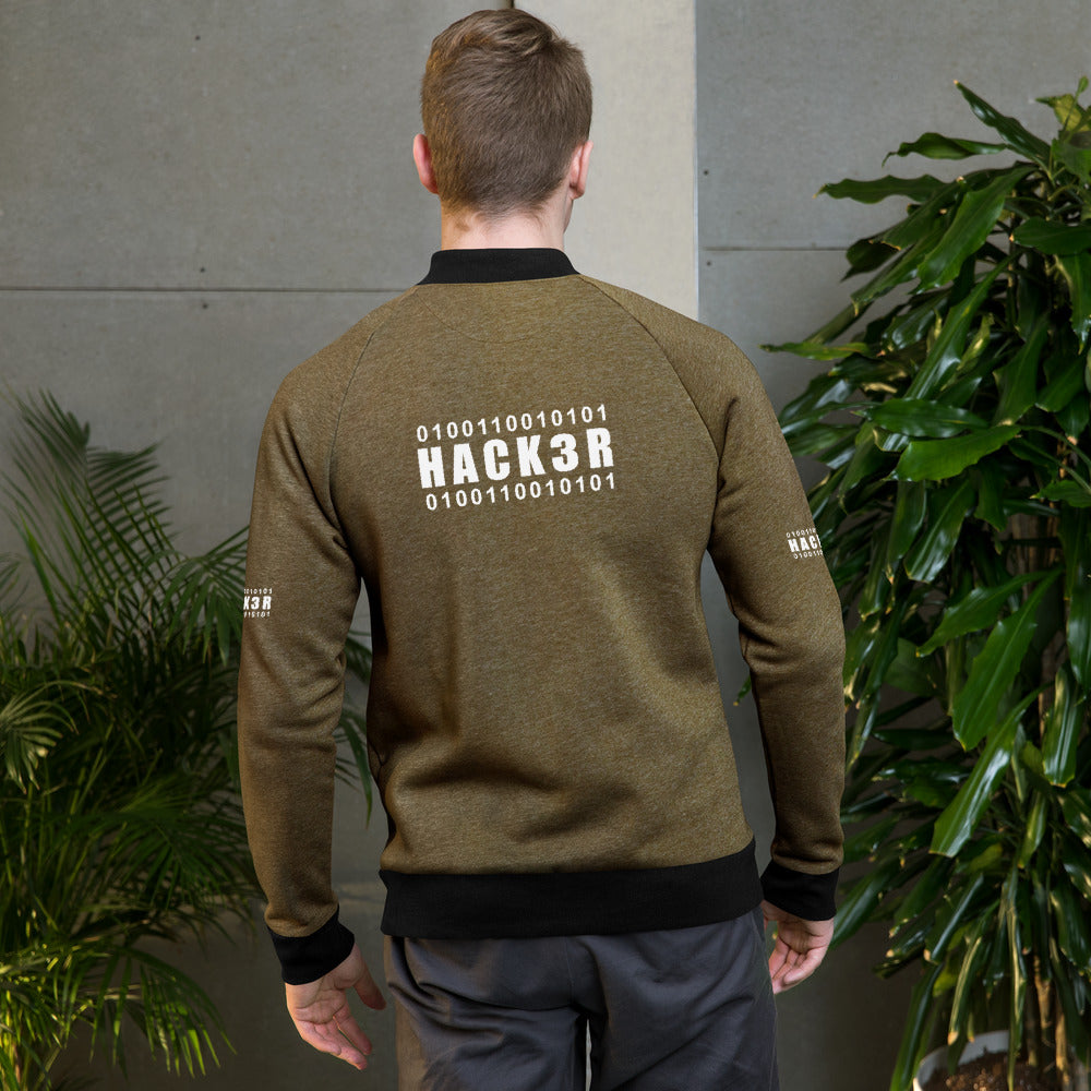 0100110010101 Hack3r - Bomber Jacket by DarkByteGear