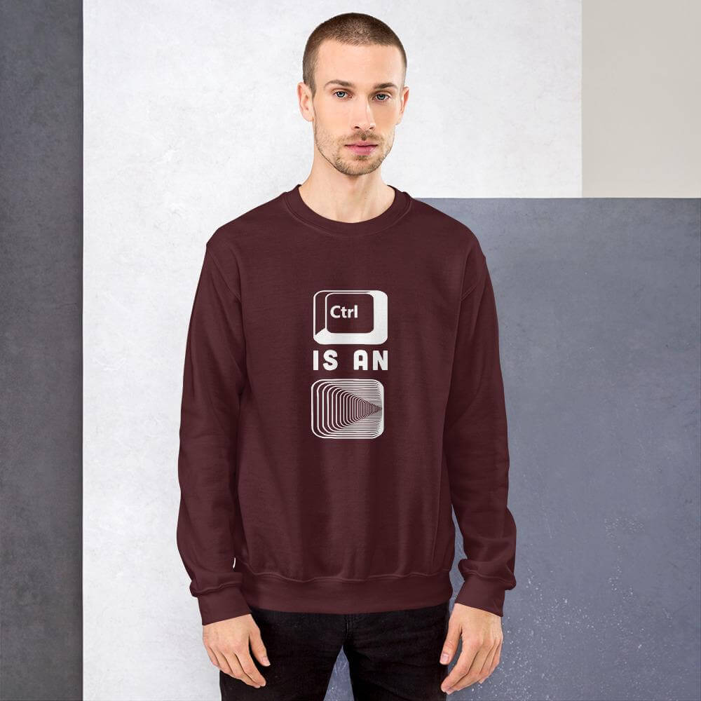 Control is an illusion - Unisex Sweatshirt by DarkByteGear