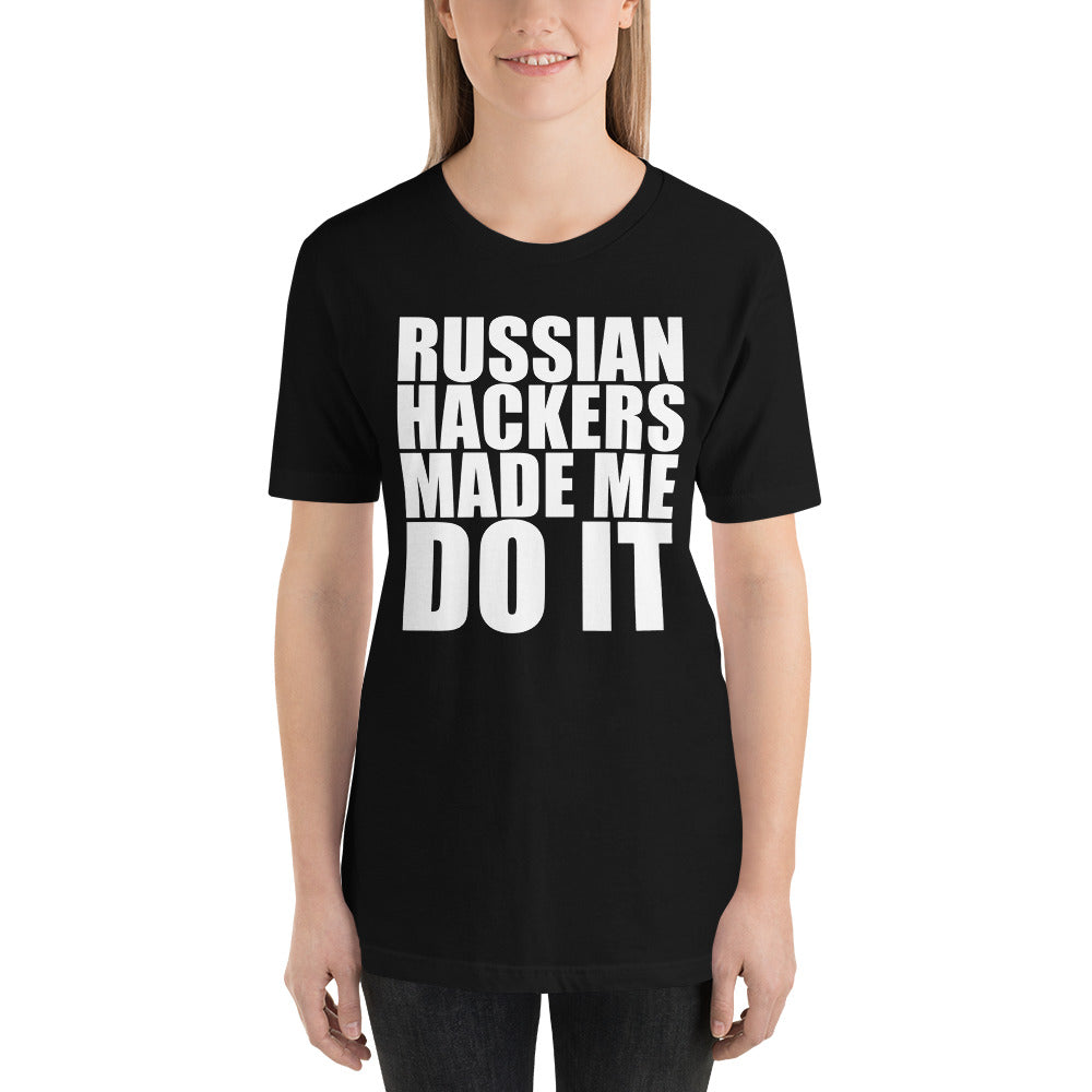 Russian hacker - Short-Sleeve Unisex T-Shirt by DarkByteGear