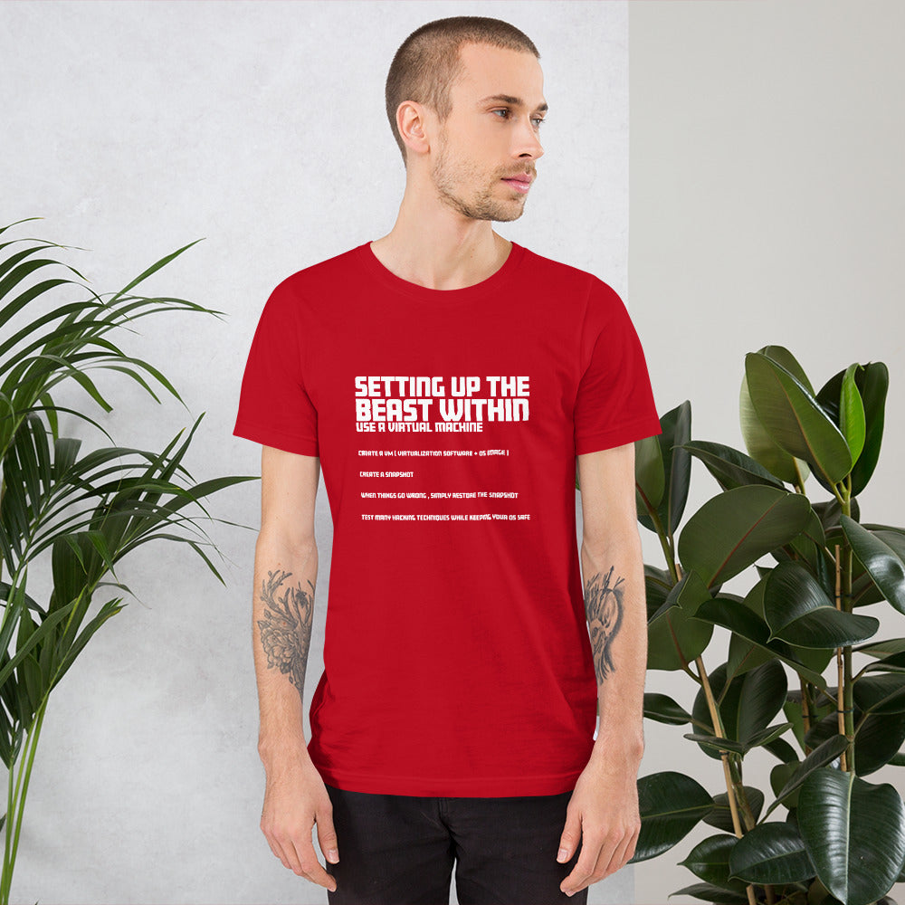 Setting Up the beast within - Short-Sleeve Unisex T-Shirt by DarkByteGear