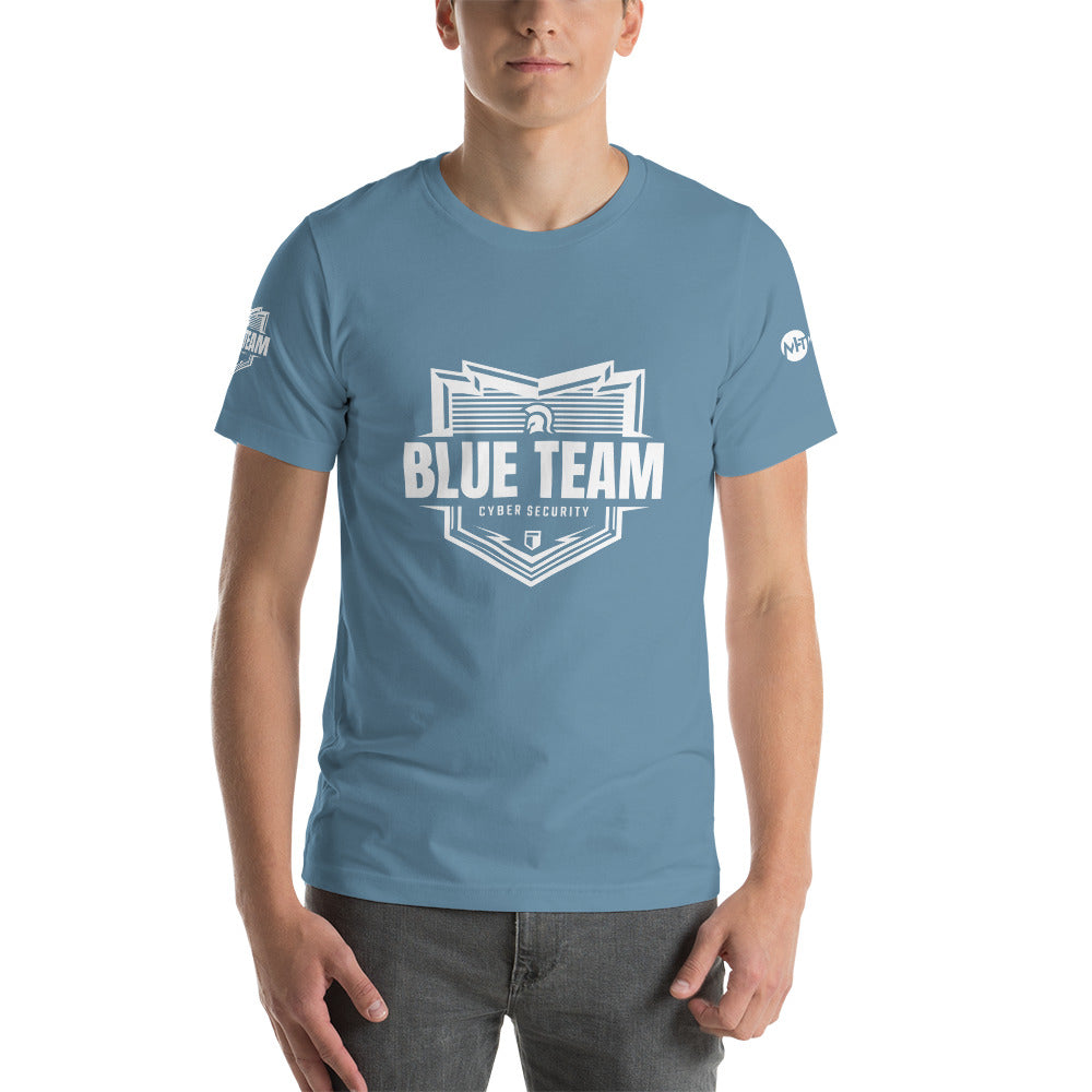 Cyber Security Blue Team v1 - Short-Sleeve Unisex T-Shirt by DarkByteGear
