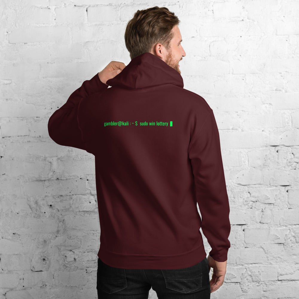 sudo win lottery - Unisex Hoodie by DarkByteGear