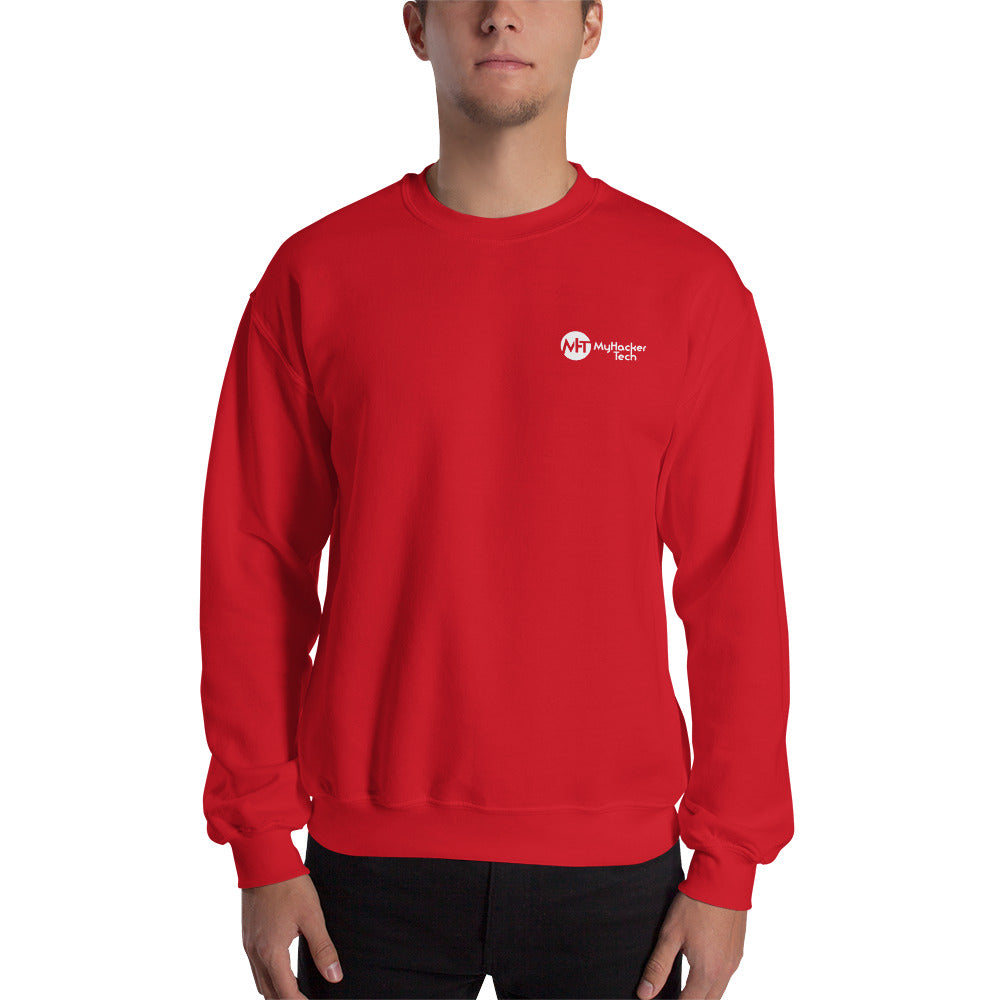 stay at at home, wear a mask - Unisex Sweatshirt (with back design) by DarkByteGear