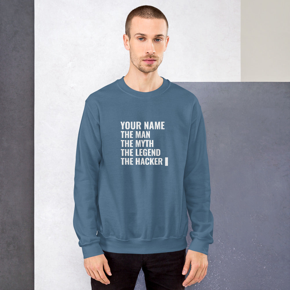 THE LEGEND THE HACKER - Unisex Sweatshirt by DarkByteGear