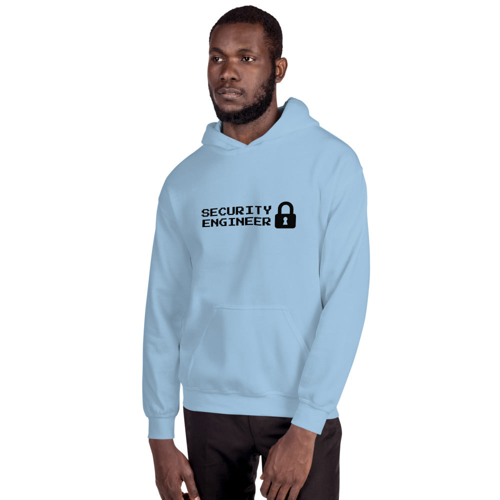 Security engineer - Unisex Hoodie (black text) by DarkByteGear