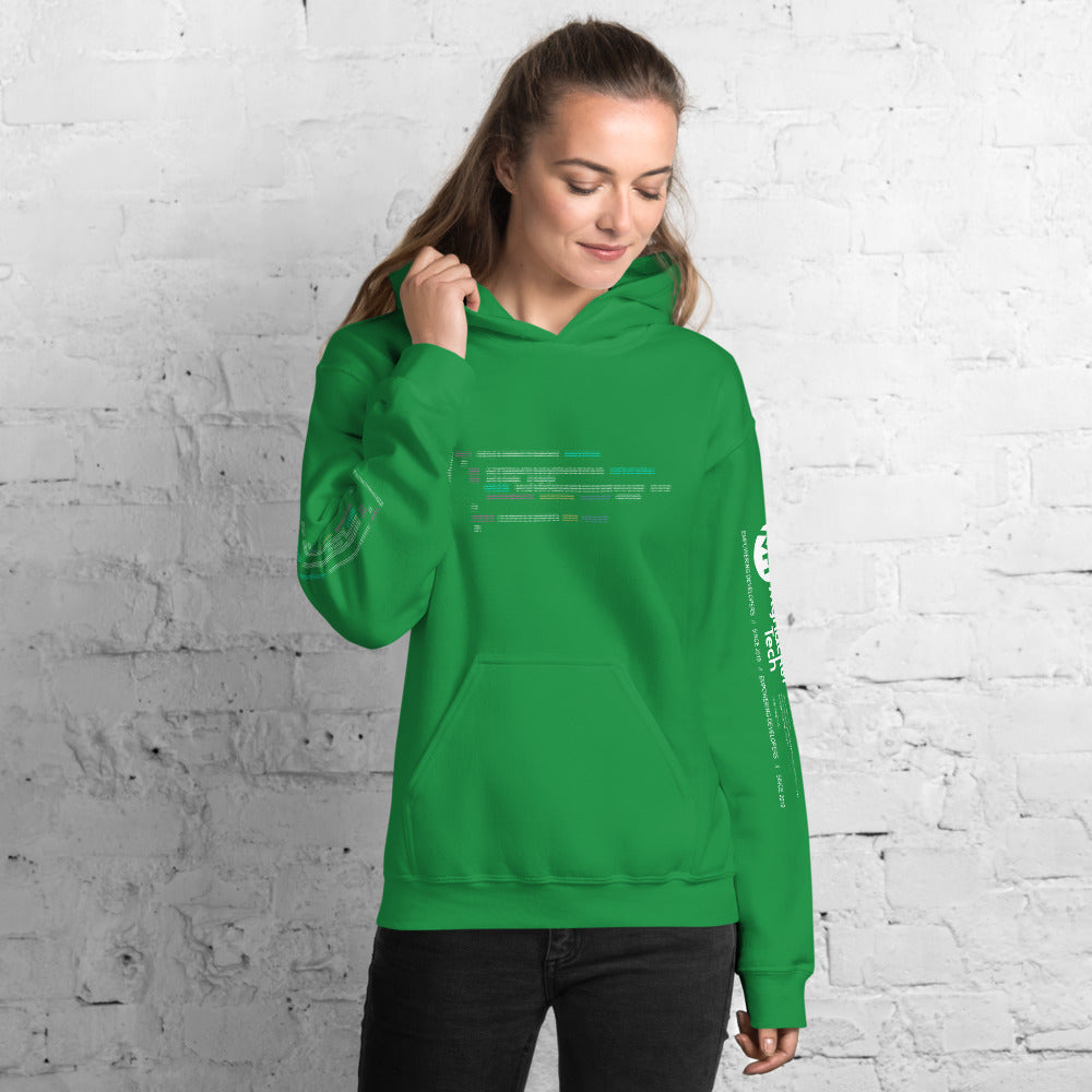 Code in ASCII - Unisex Hoodie by DarkByteGear