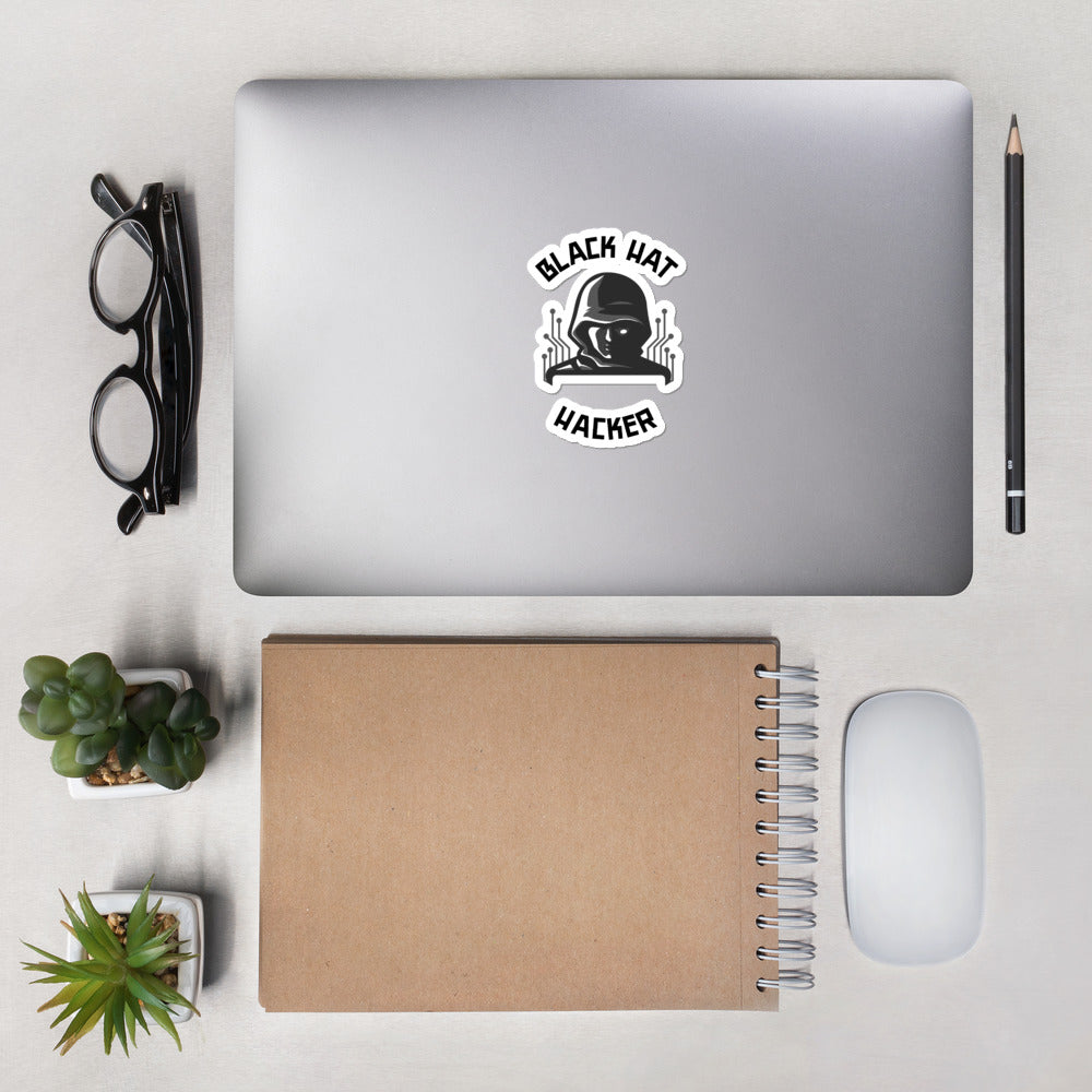 Black Hat Hacker - Bubble-free stickers by DarkByteGear